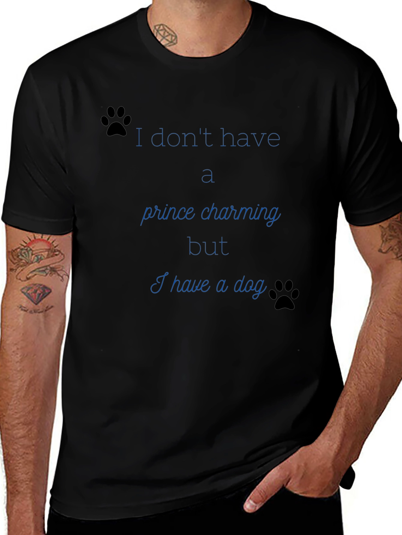 Dog Lover Tee: No Prince Just Paws