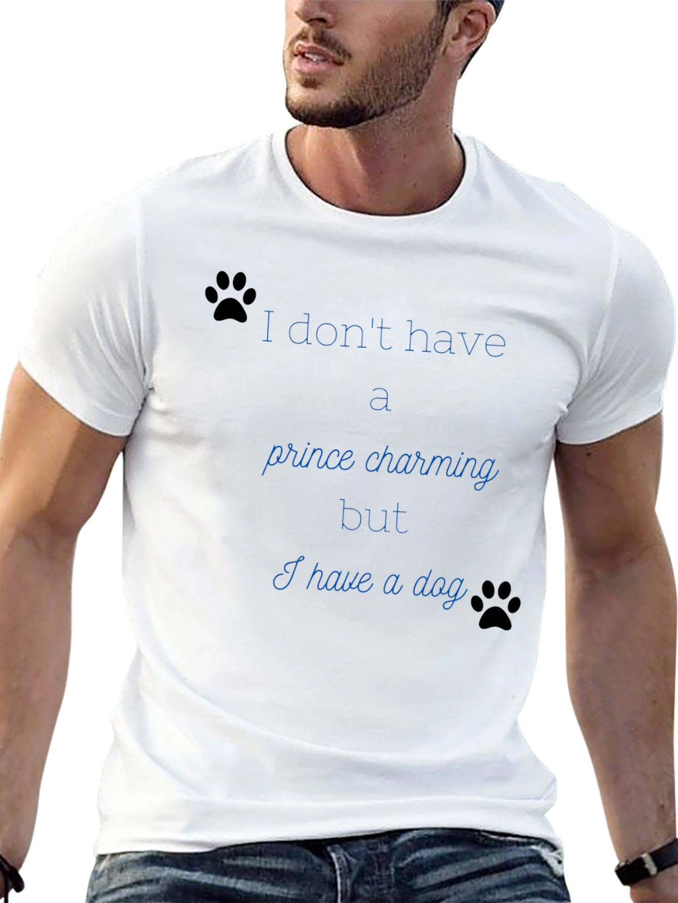 Dog Lover Tee: No Prince Just Paws
