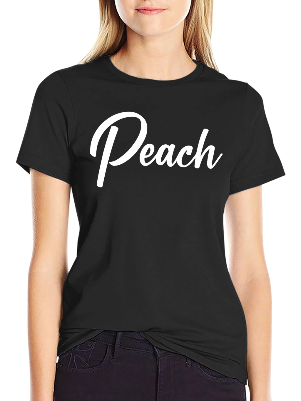 Peach Graphic Tee - Stylish Comfort