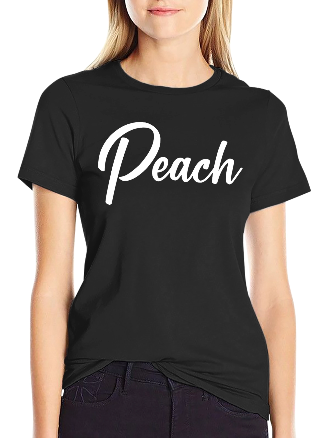Peach Graphic Tee - Stylish Comfort