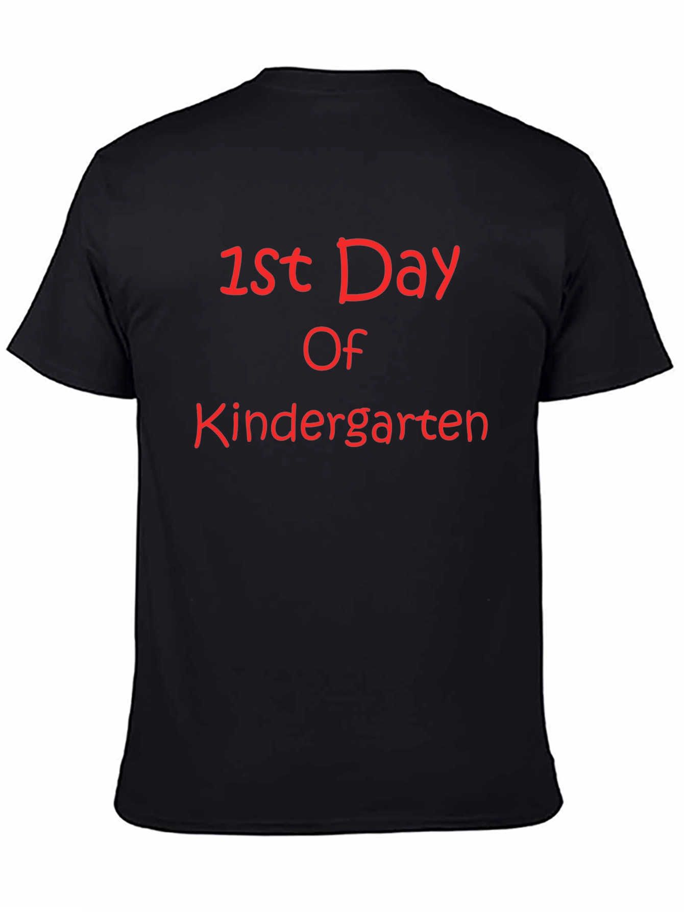 First Day of Kindergarten Black T-Shirt