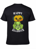 Happy Halloween Pumpkin Monster Graphic Tee