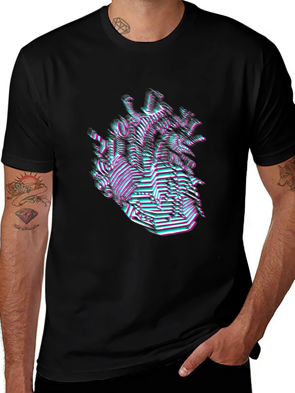 Abstract Heart T-Shirt
