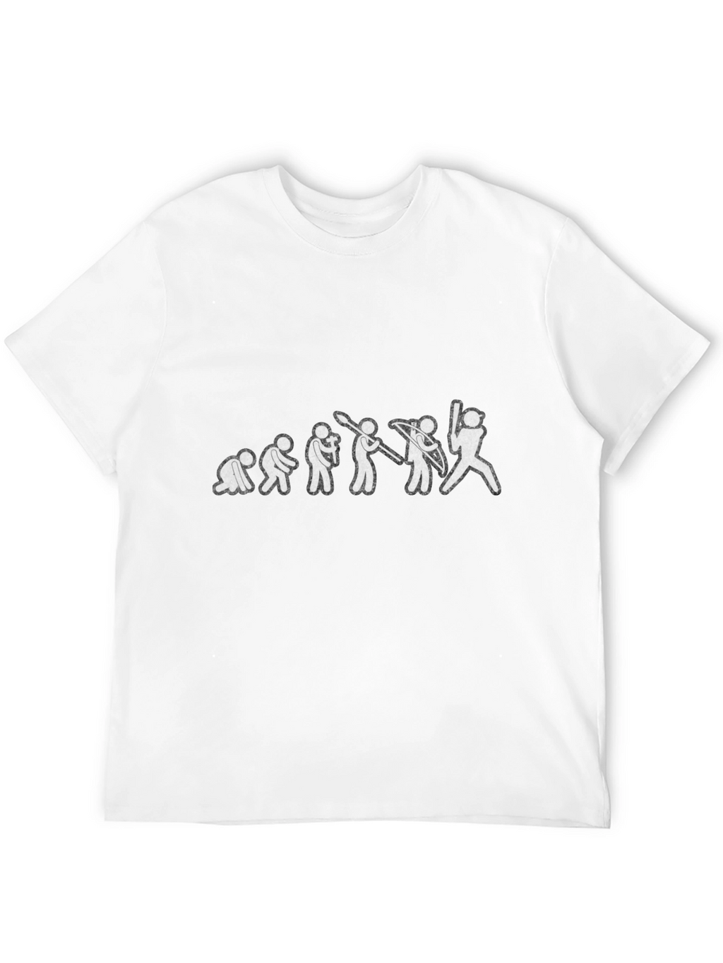 Evolution of Baseball Black Graphic Tee