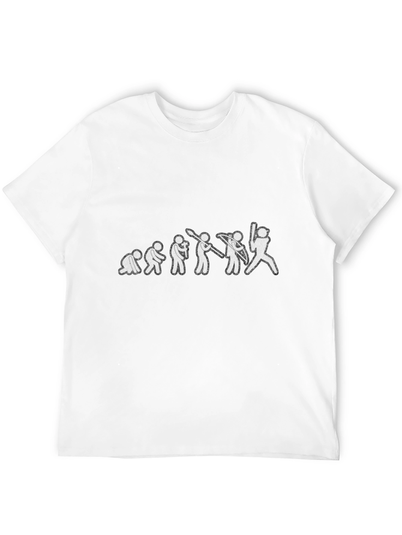 Evolution of Baseball Black Graphic Tee