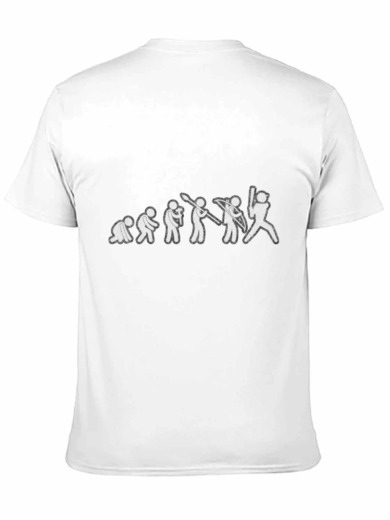 Evolution of Baseball Black Graphic Tee