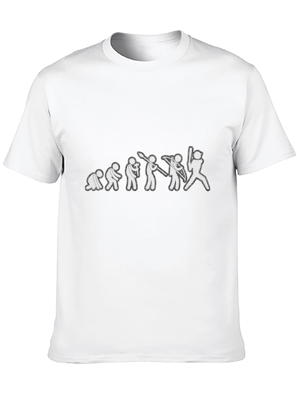 Evolution of Baseball Black Graphic Tee