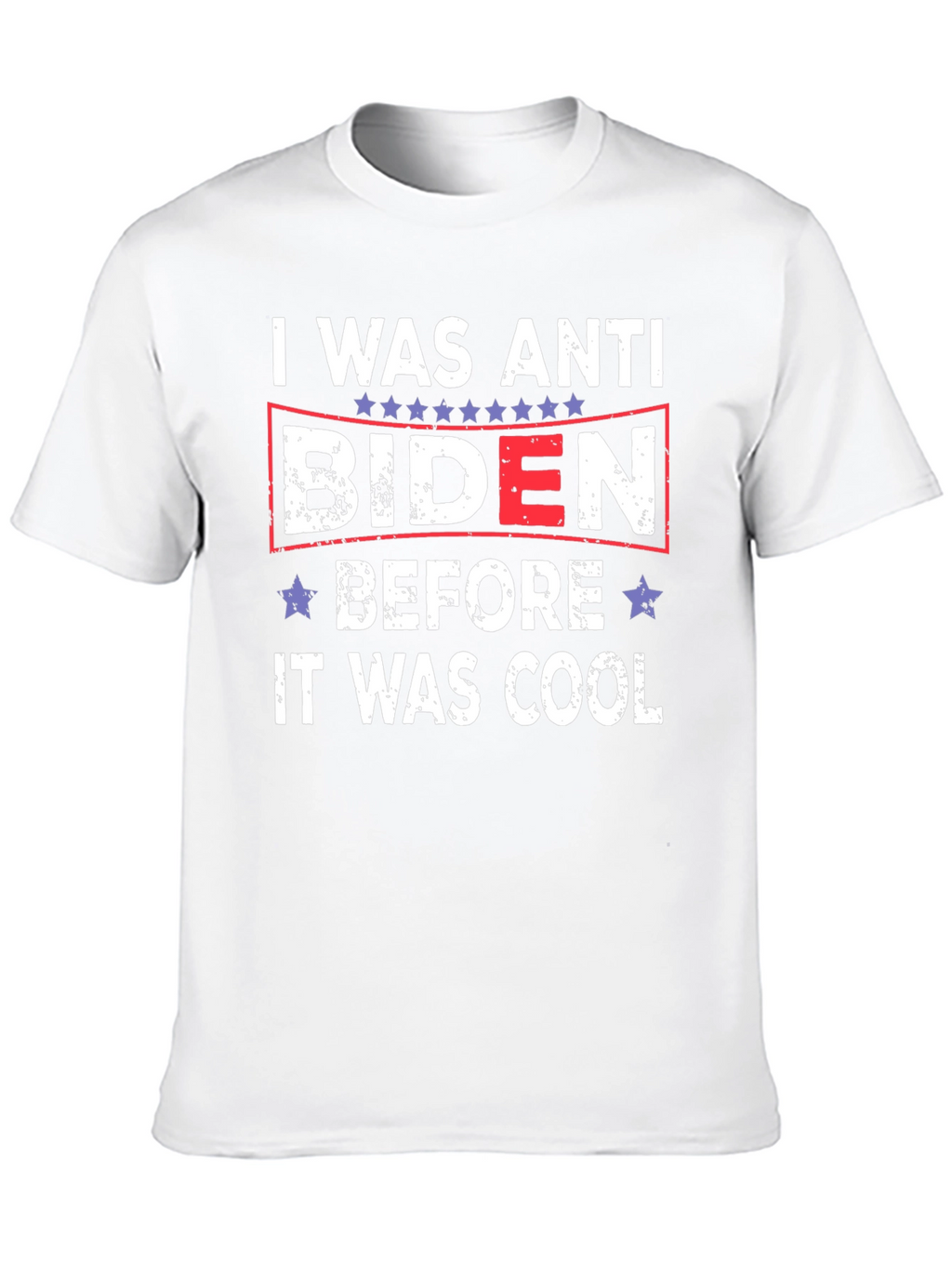 Anti Biden Political Slogan Graphic T-Shirt