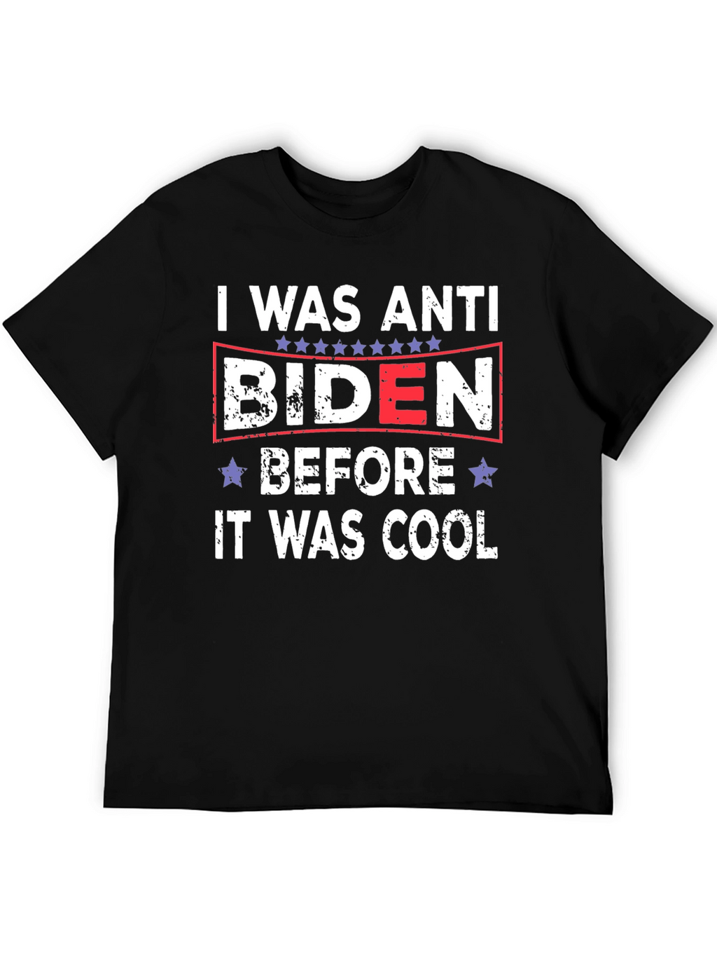 Anti Biden Political Slogan Graphic T-Shirt