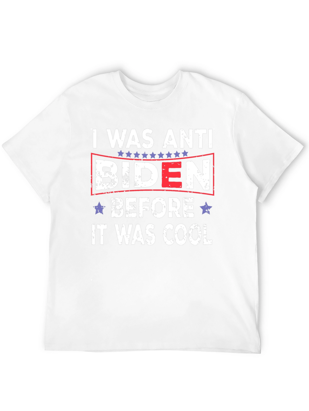 Anti Biden Political Slogan Graphic T-Shirt