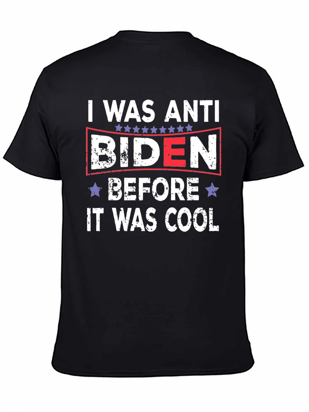 Anti Biden Political Slogan Graphic T-Shirt