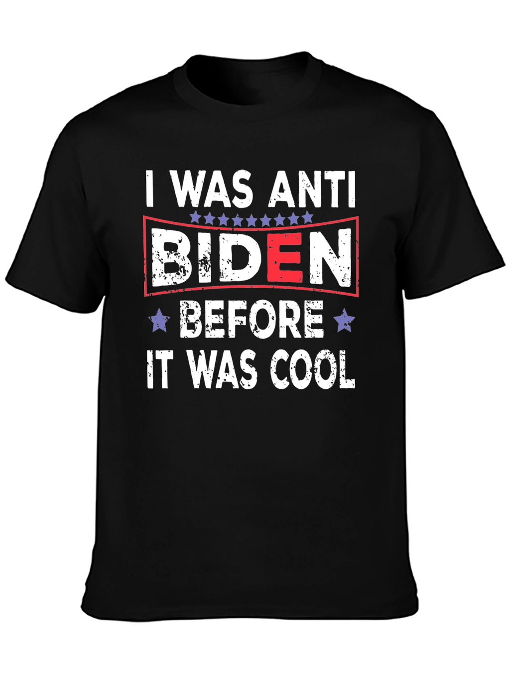 Anti Biden Political Slogan Graphic T-Shirt