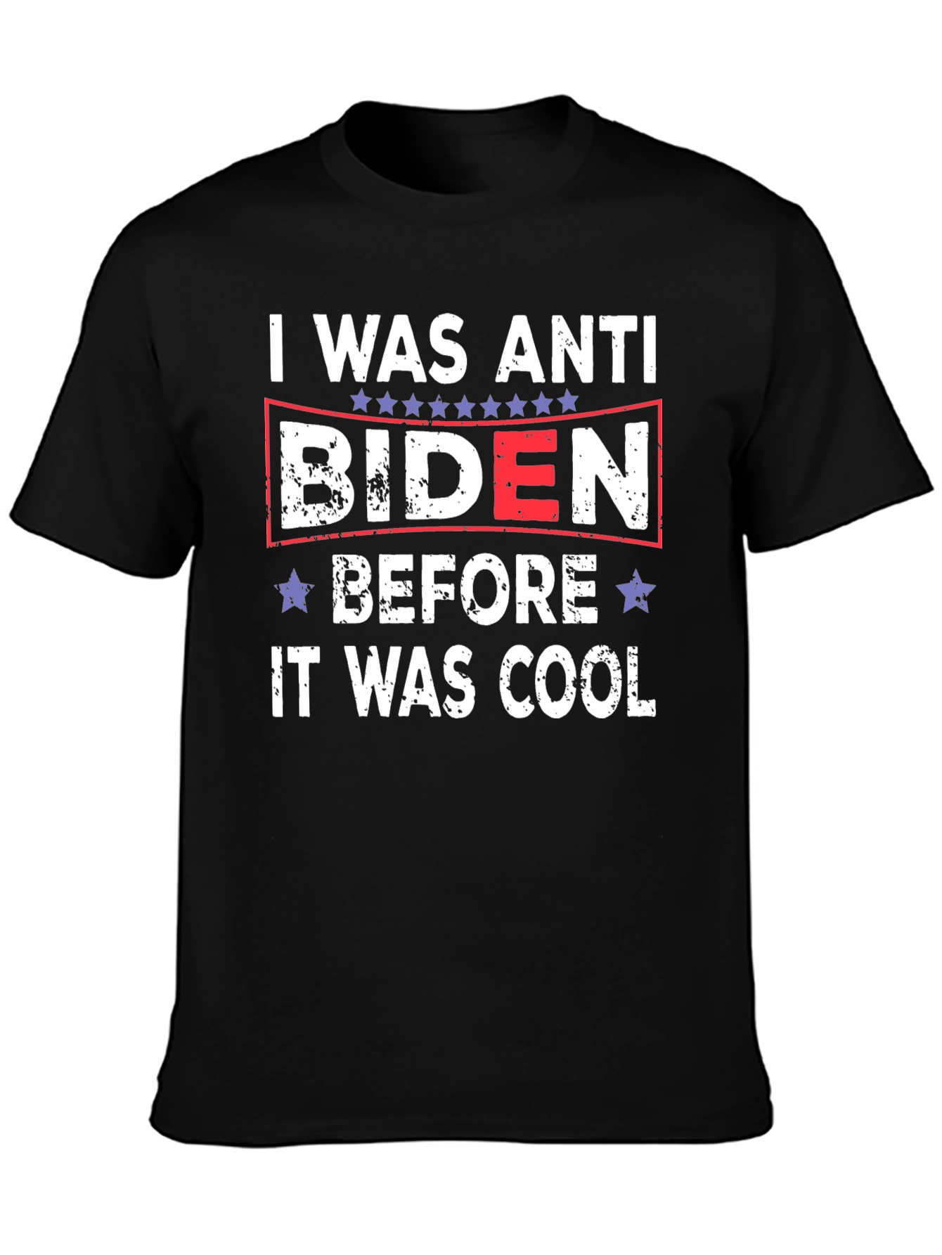 Anti Biden Political Slogan Graphic T-Shirt