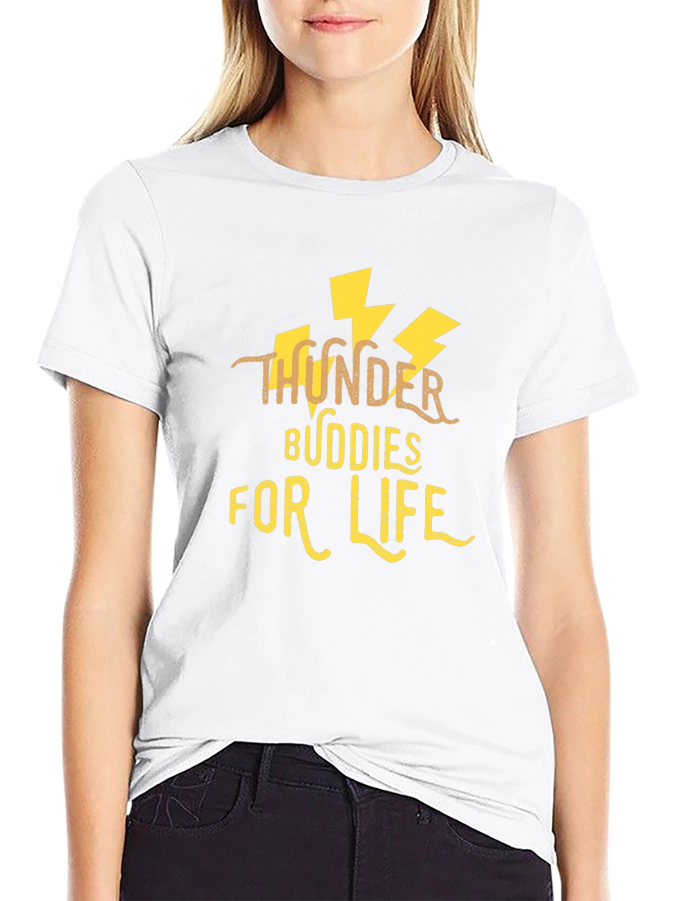 Thunder Buddies For Life Black T-Shirt