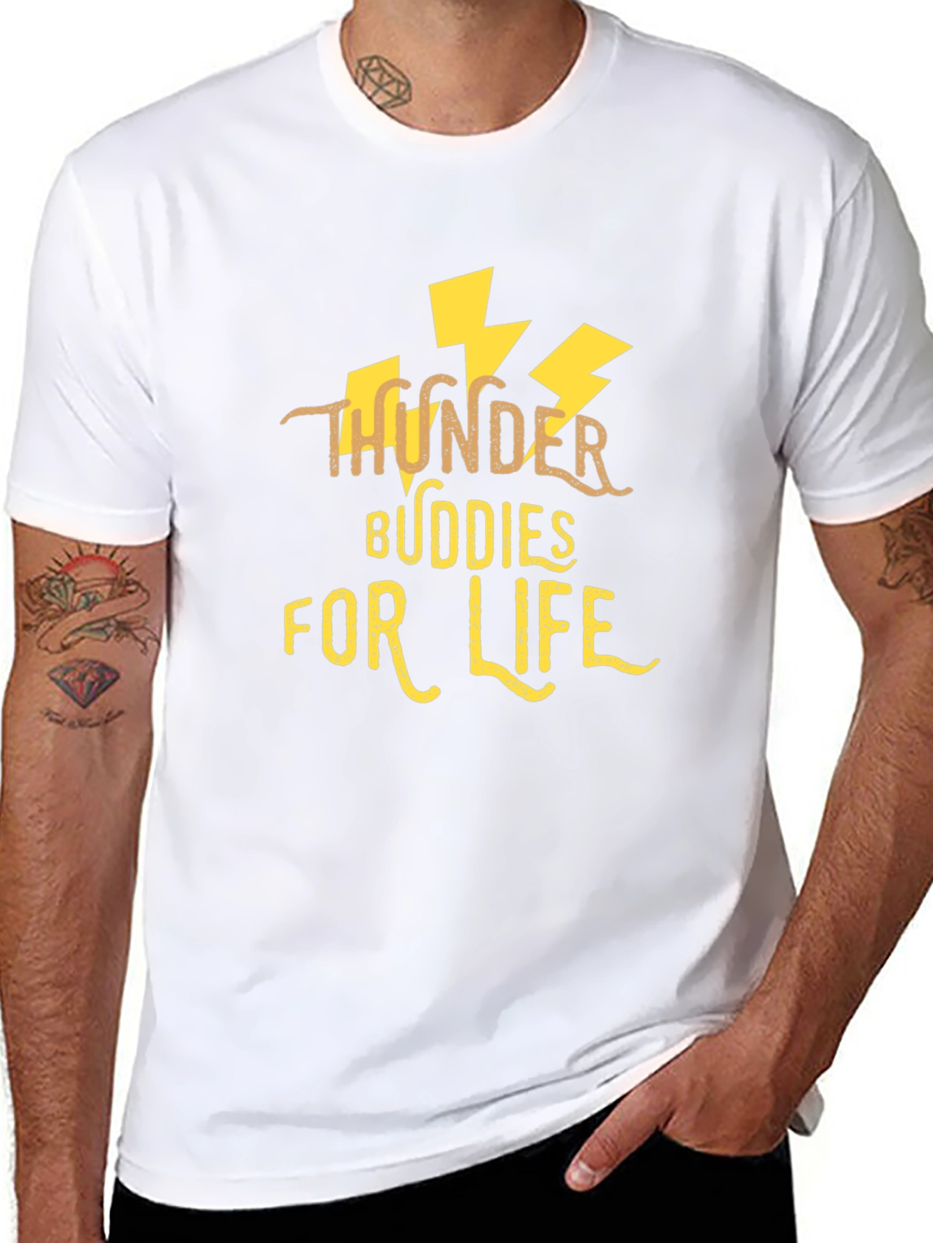 Thunder Buddies For Life Black T-Shirt