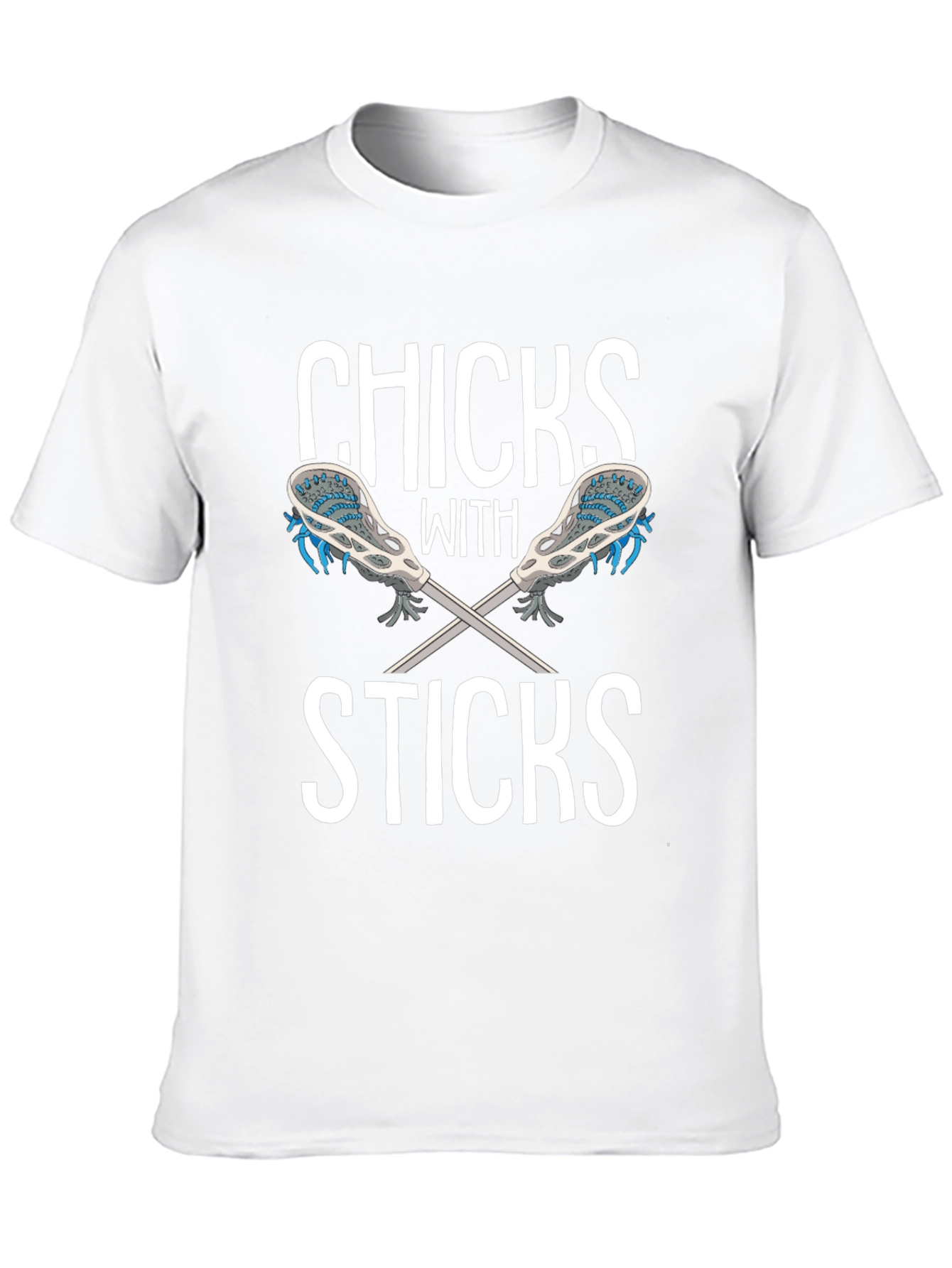 Chicks With Sticks Black Graphic T-Shirt