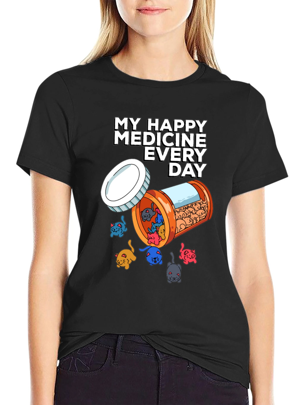 My Happy Medicine Cat Lover T-Shirt