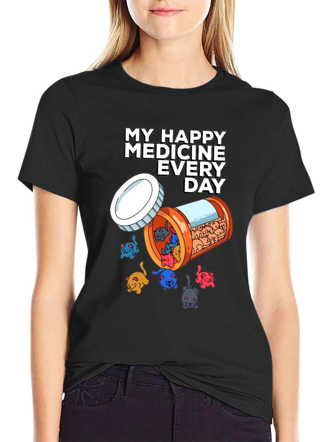 My Happy Medicine Cat Lover T-Shirt