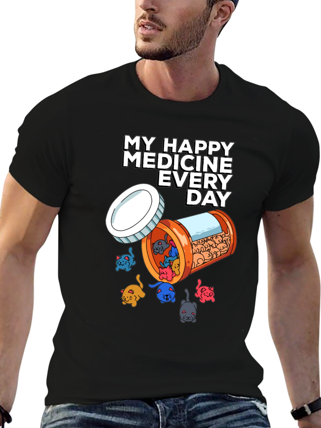 My Happy Medicine Cat Lover T-Shirt
