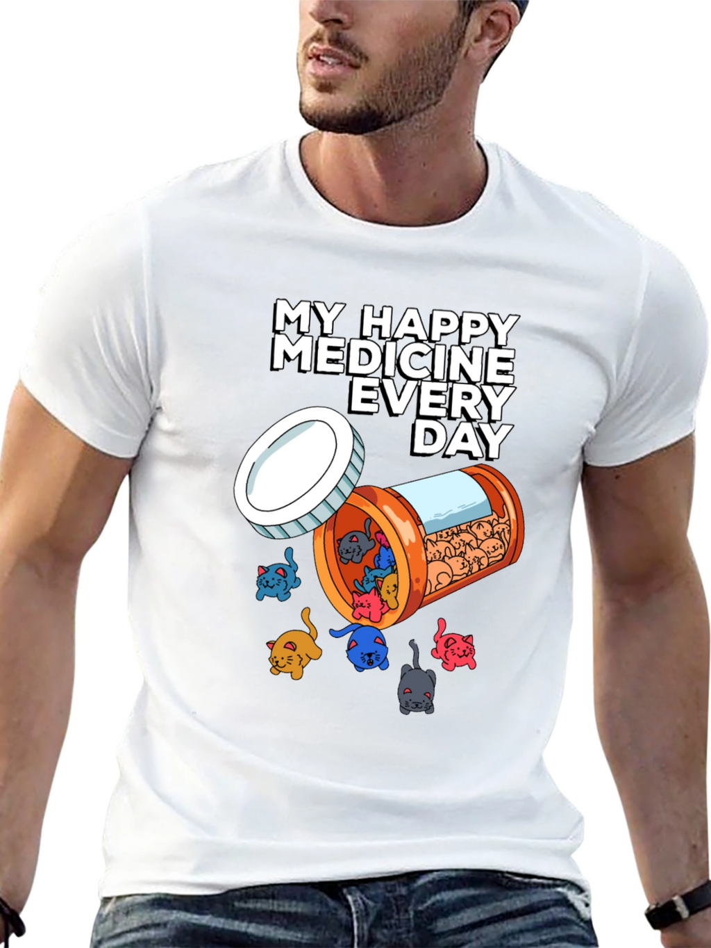My Happy Medicine Cat Lover T-Shirt