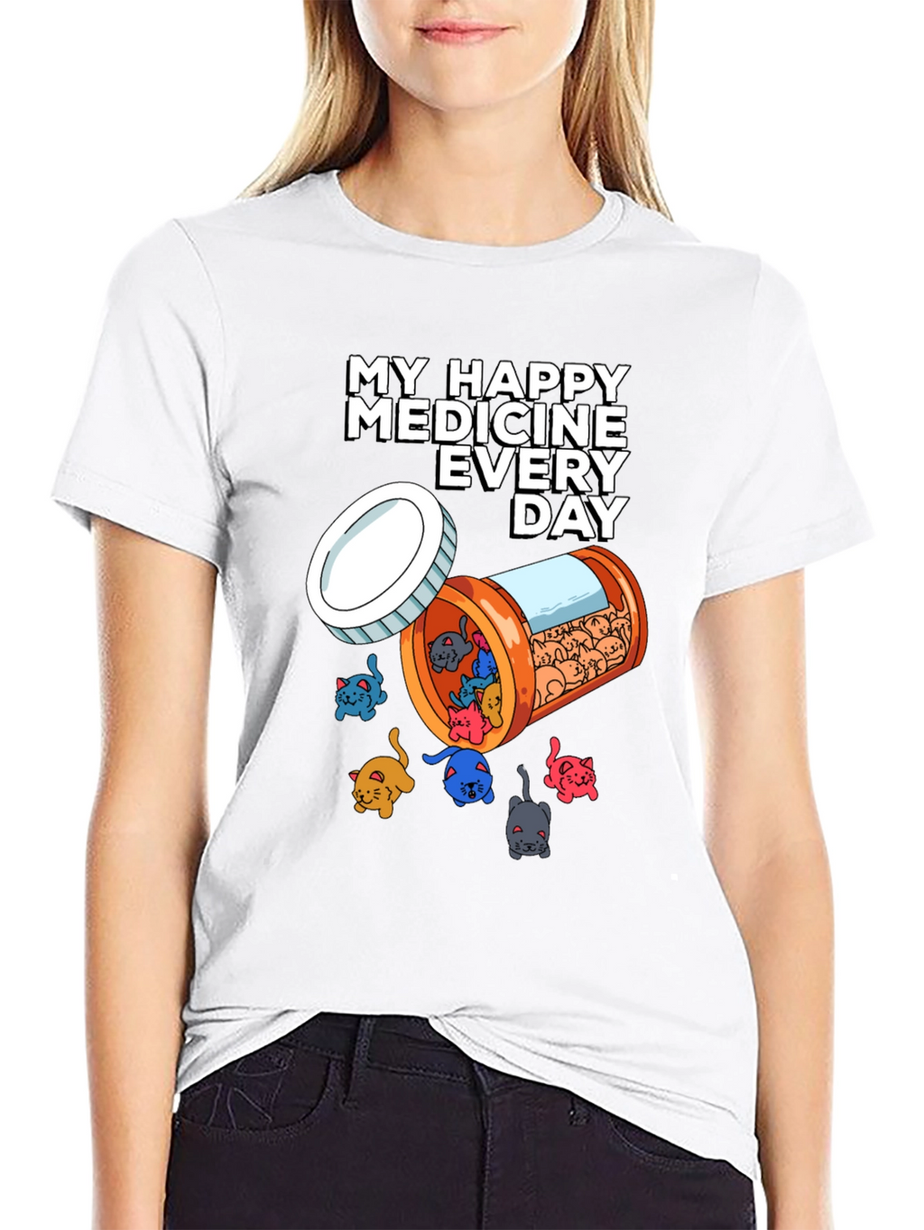 My Happy Medicine Cat Lover T-Shirt