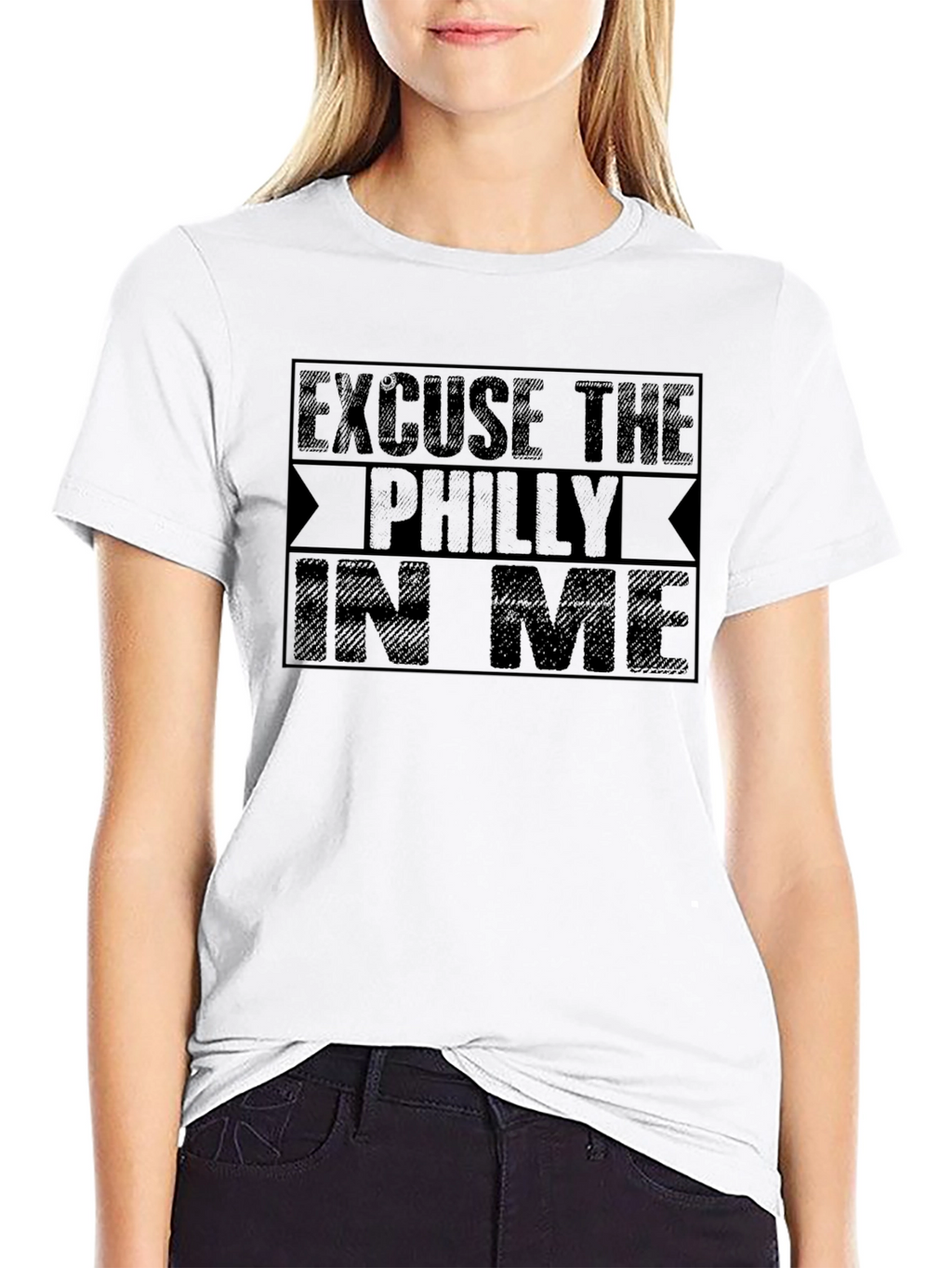Excuse The Philly In Me Black T-Shirt