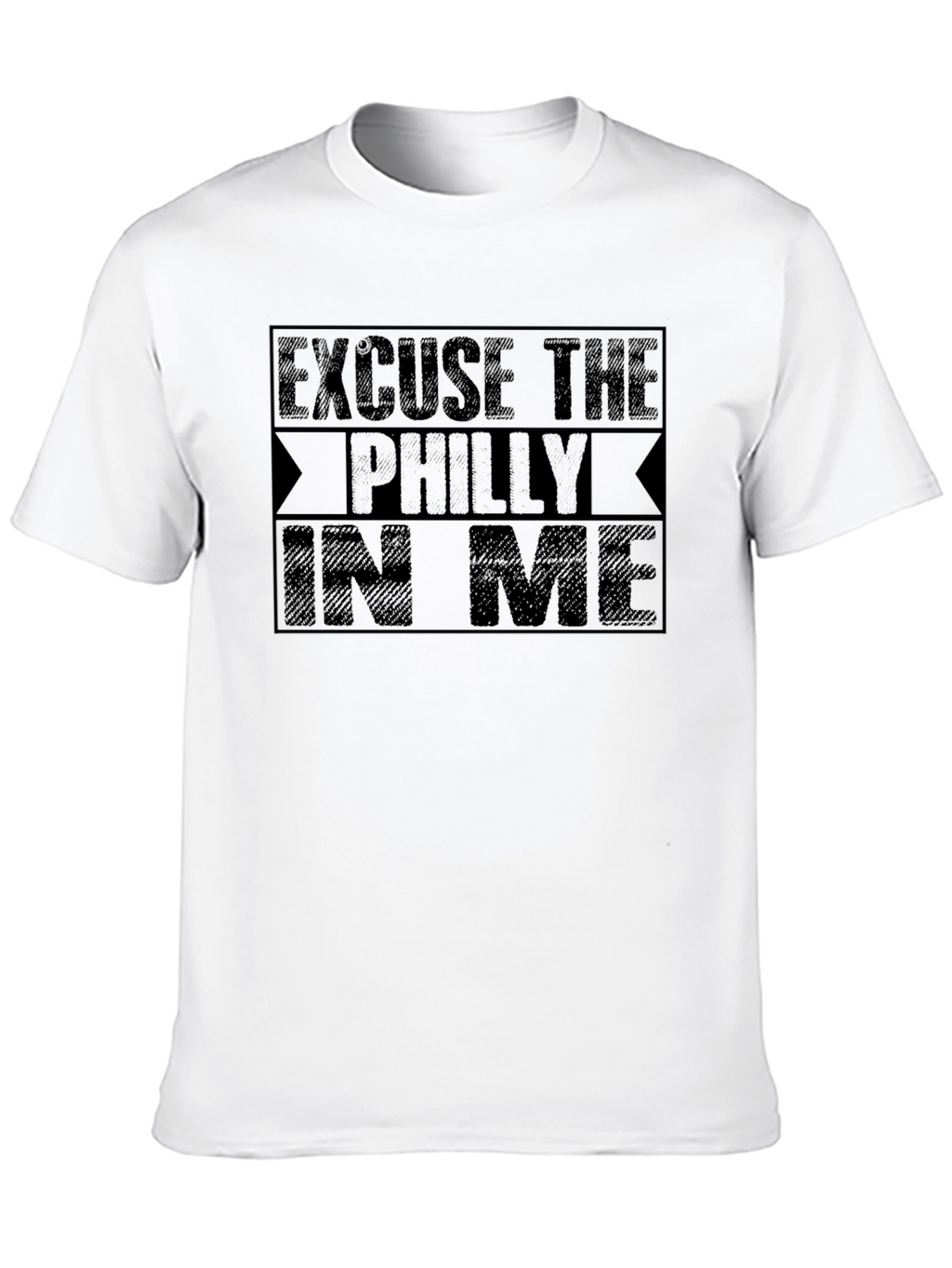 Excuse The Philly In Me Black T-Shirt