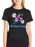 Science Day Black T-Shirt - Chemistry and Atoms