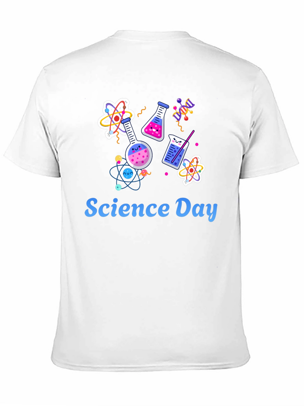 Science Day Black T-Shirt - Chemistry and Atoms