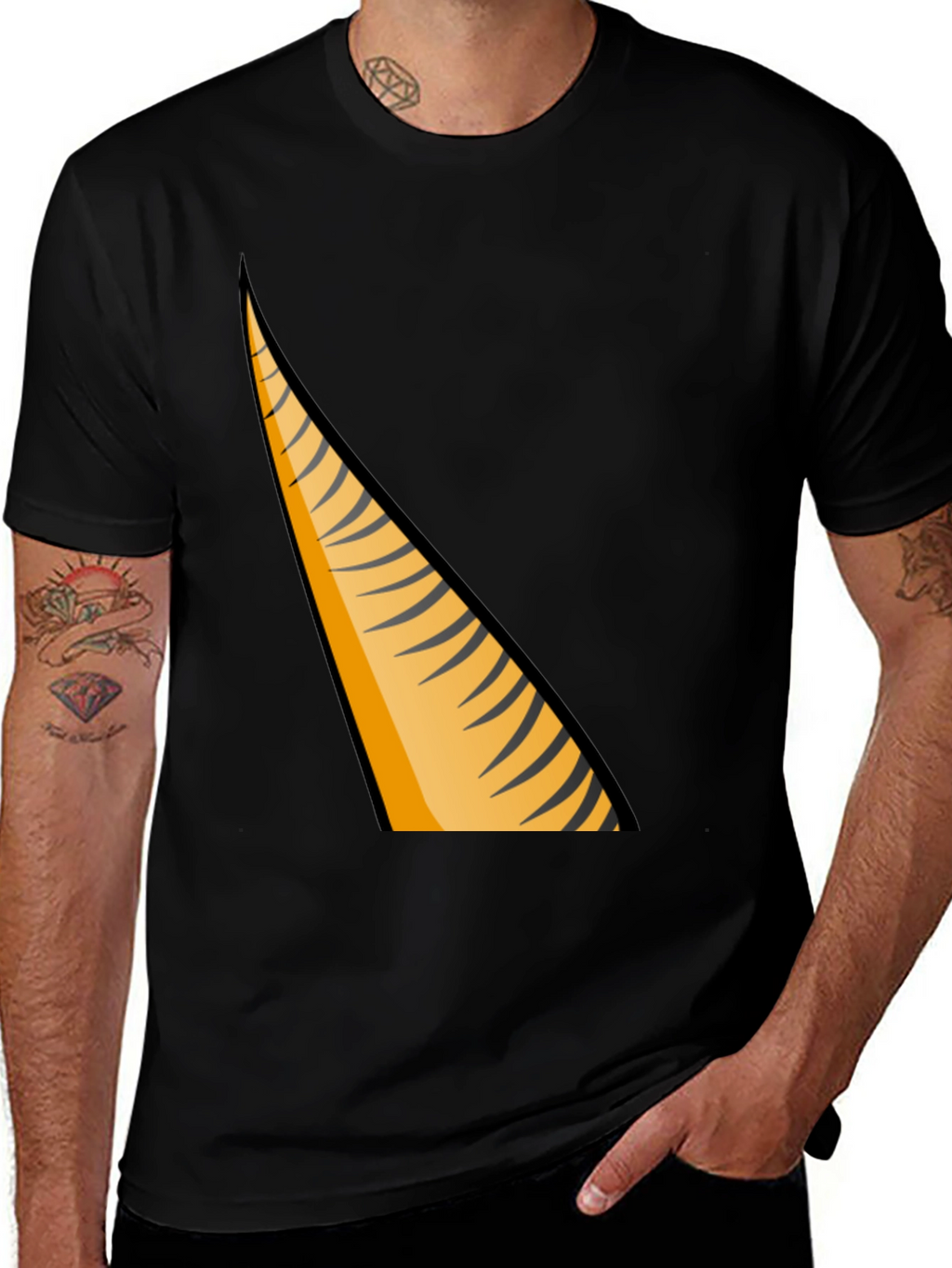 Tiger Stripe Graphic Tee - Casual Style