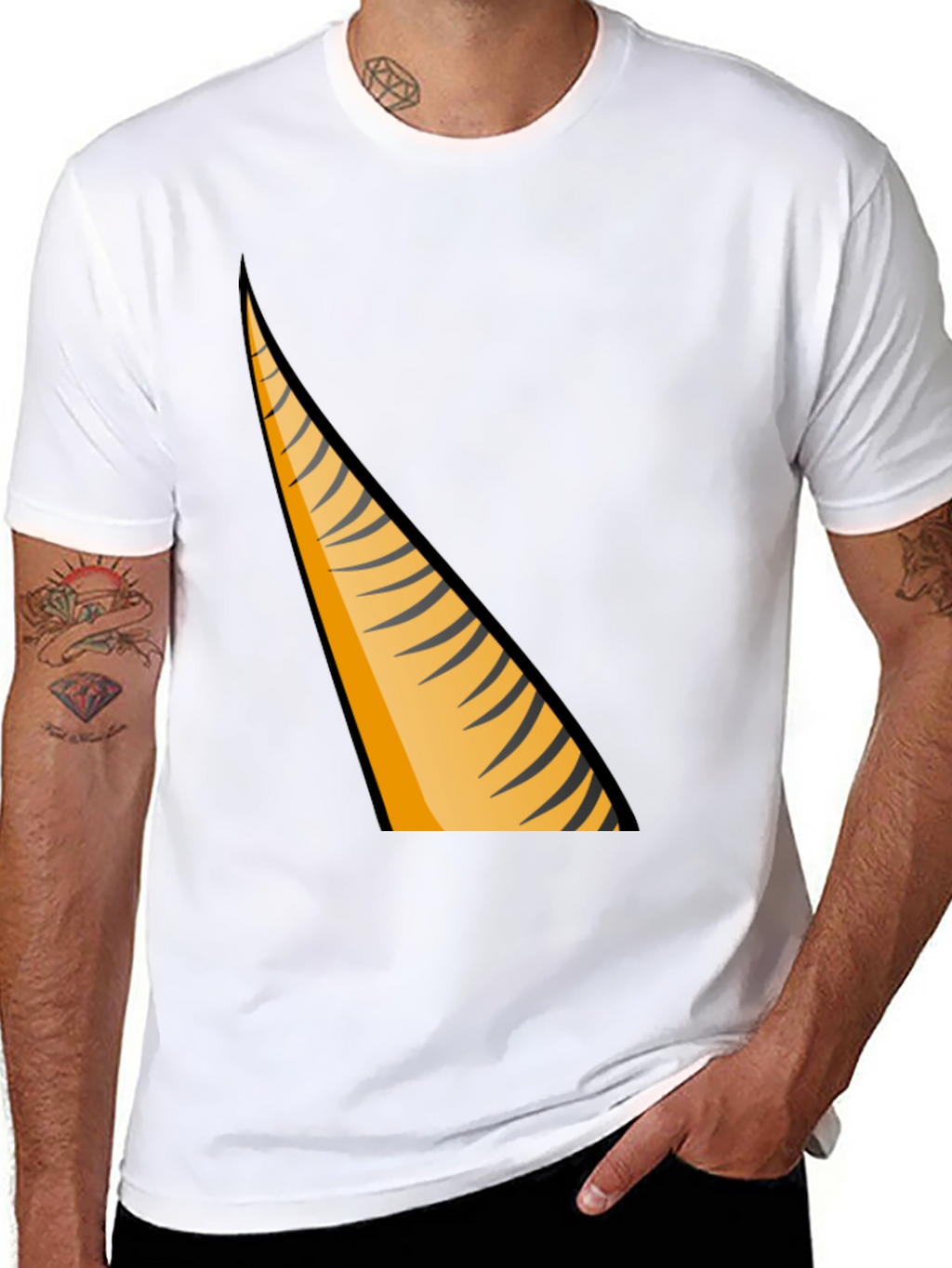 Tiger Stripe Graphic Tee - Casual Style