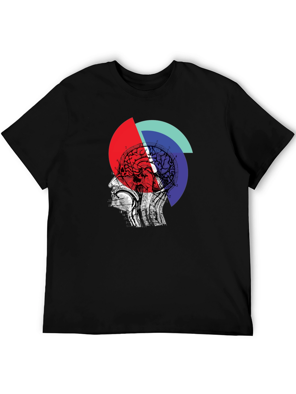 Abstract Brain Graphic Tee - Unique Design