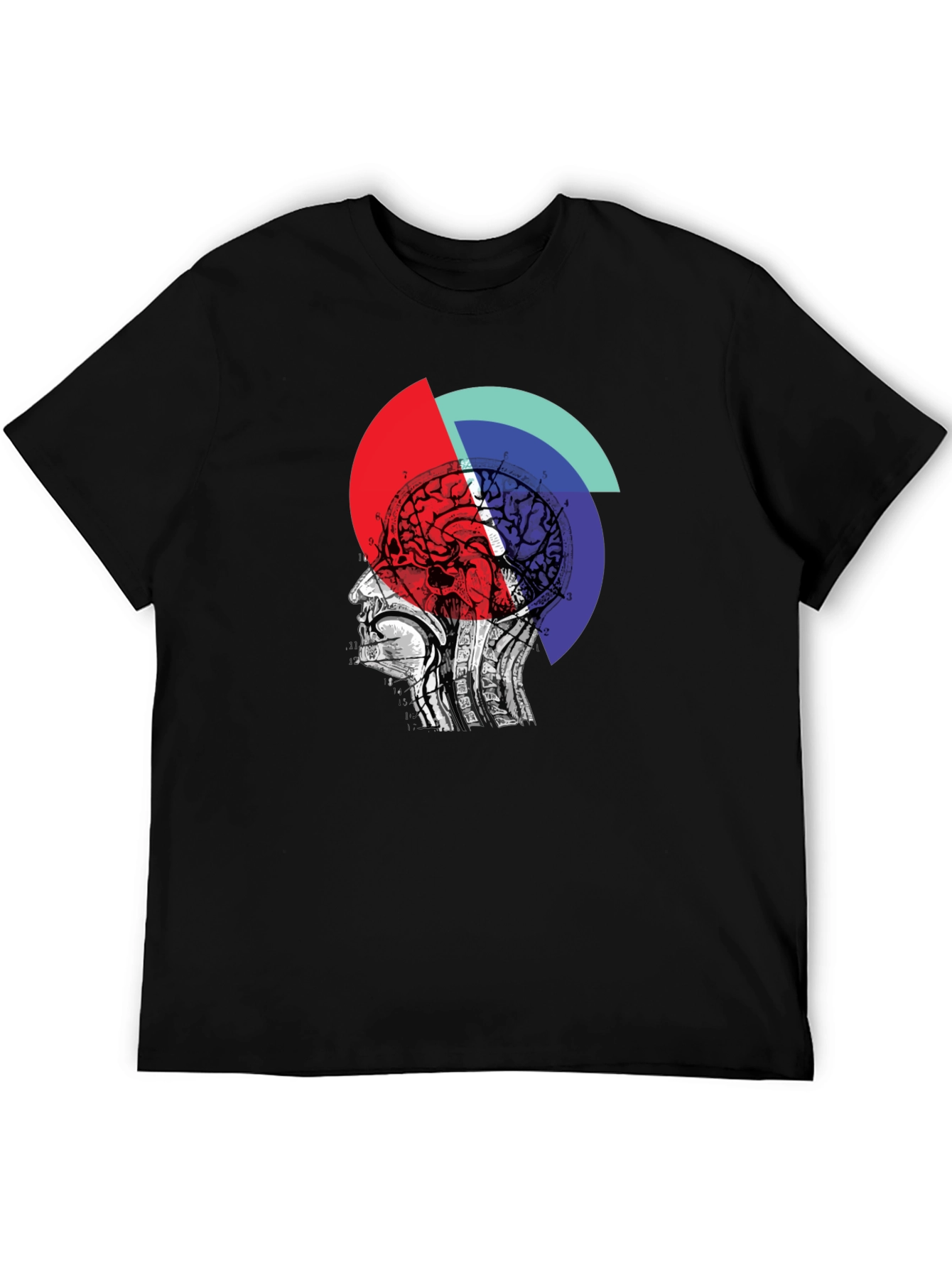 Abstract Brain Graphic Tee - Unique Design