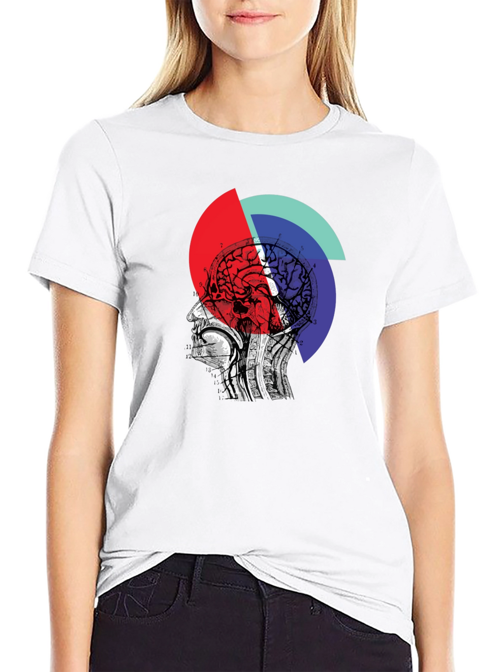 Abstract Brain Graphic Tee - Unique Design