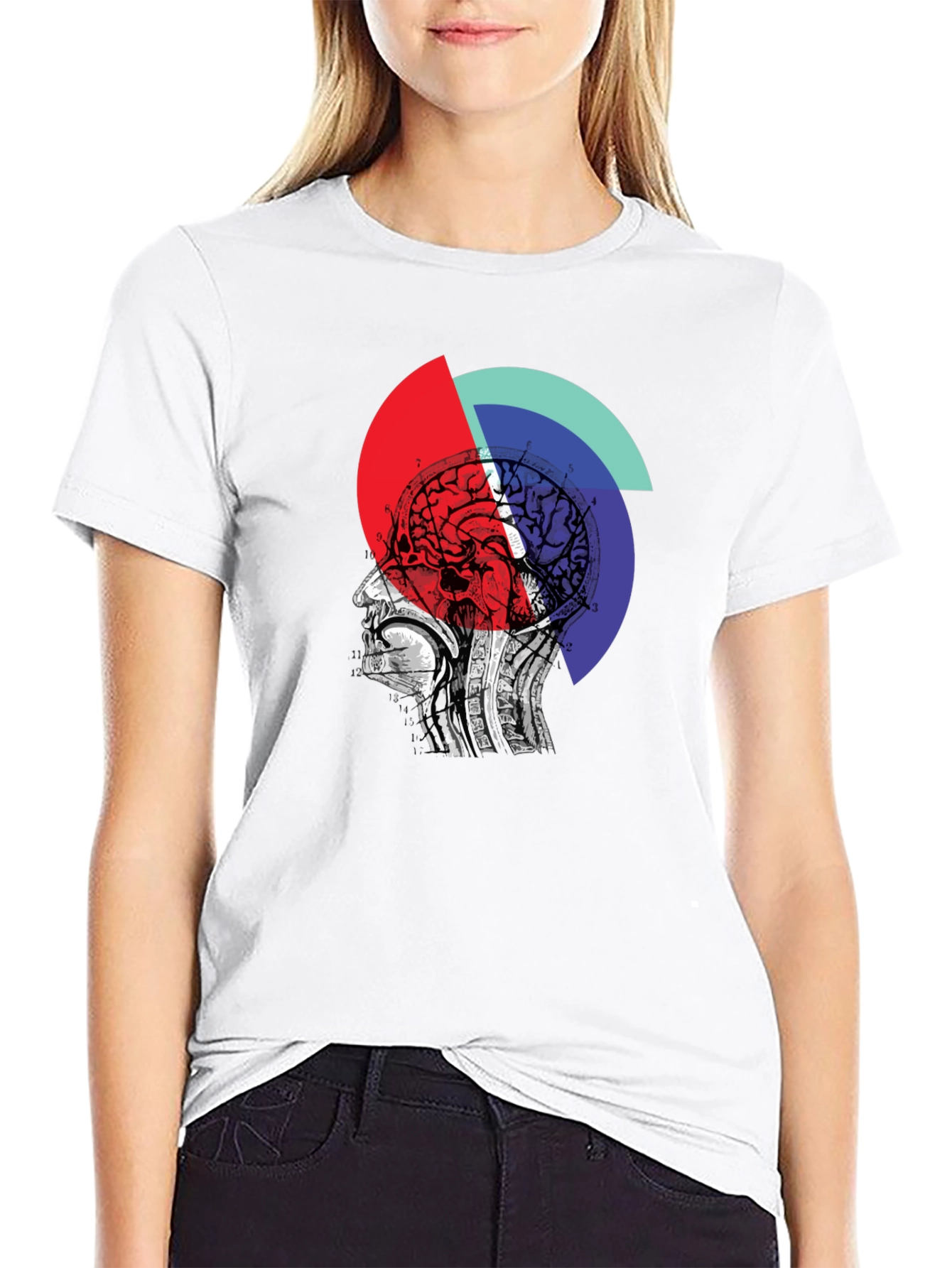 Abstract Brain Graphic Tee - Unique Design