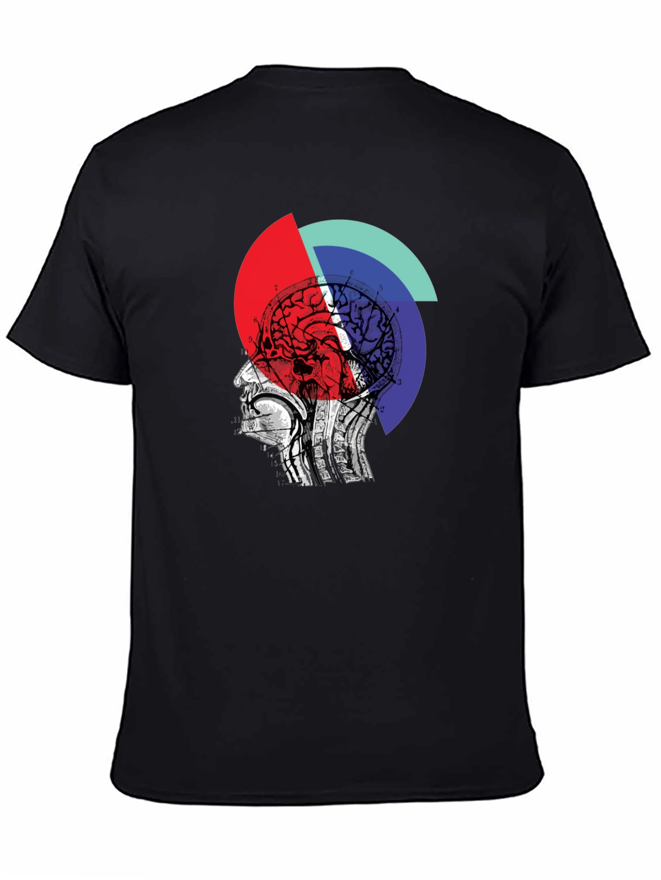 Abstract Brain Graphic Tee - Unique Design