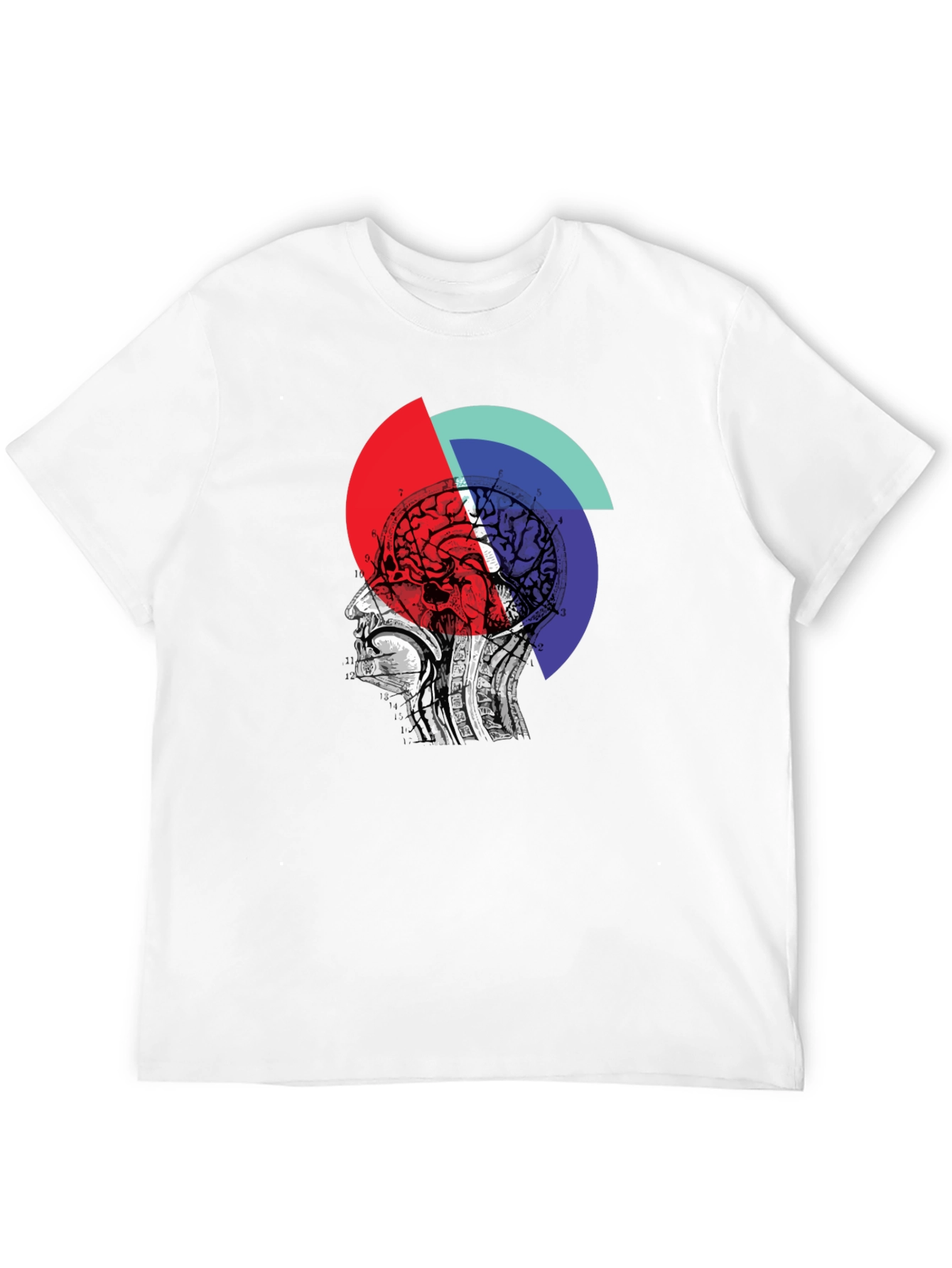 Abstract Brain Graphic Tee - Unique Design
