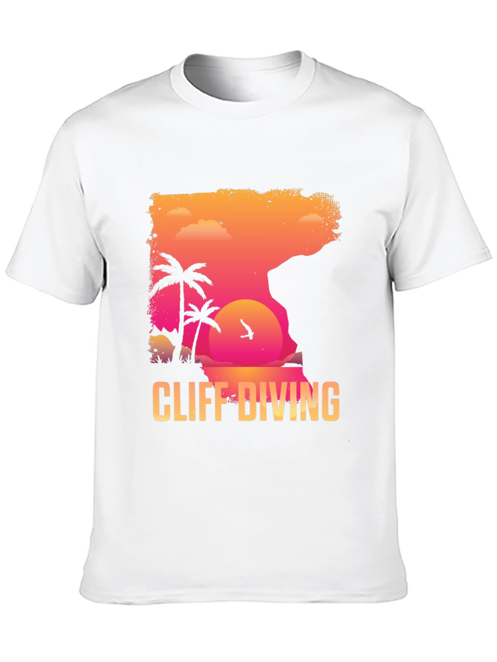 Cliff Diving Graphic T-Shirt - Summer Adventure Tee
