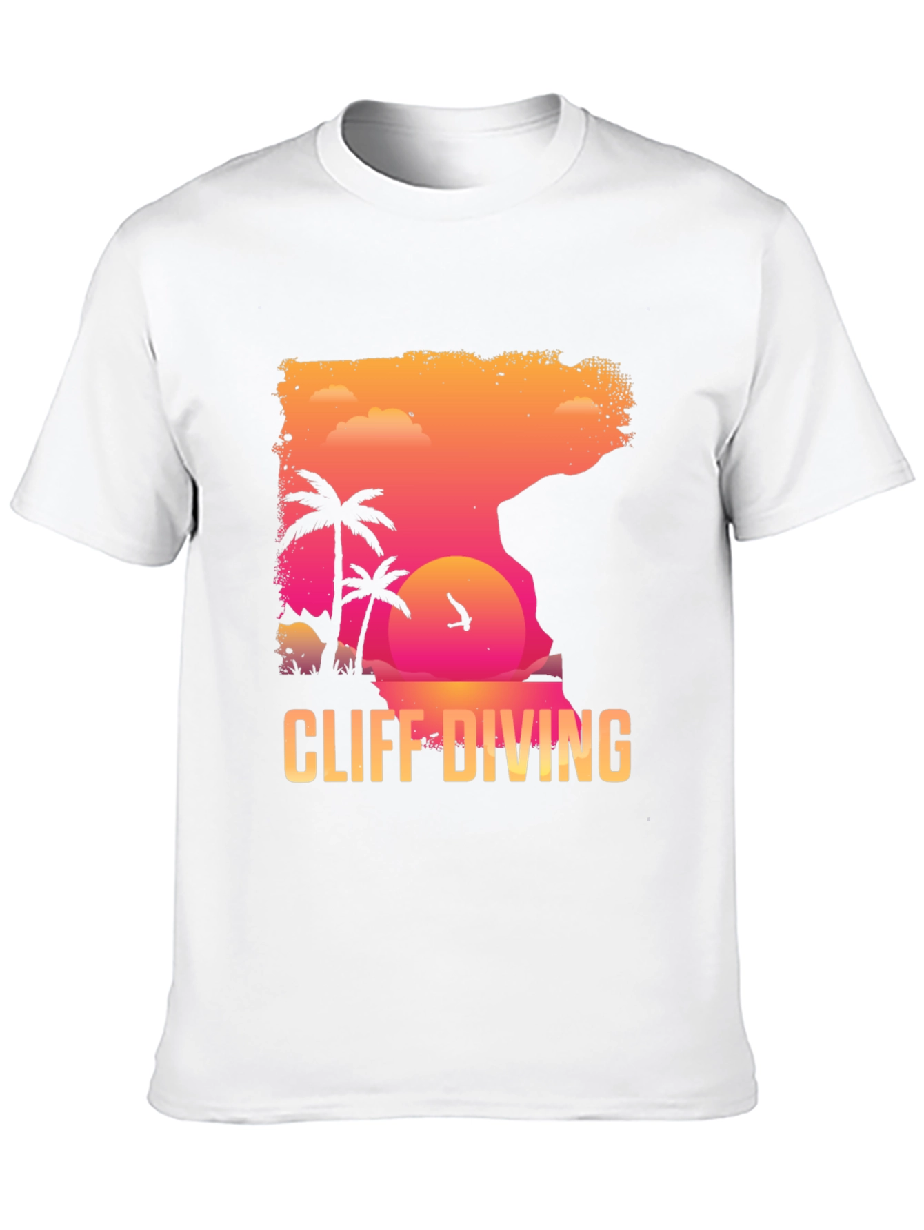 Cliff Diving Graphic T-Shirt - Summer Adventure Tee