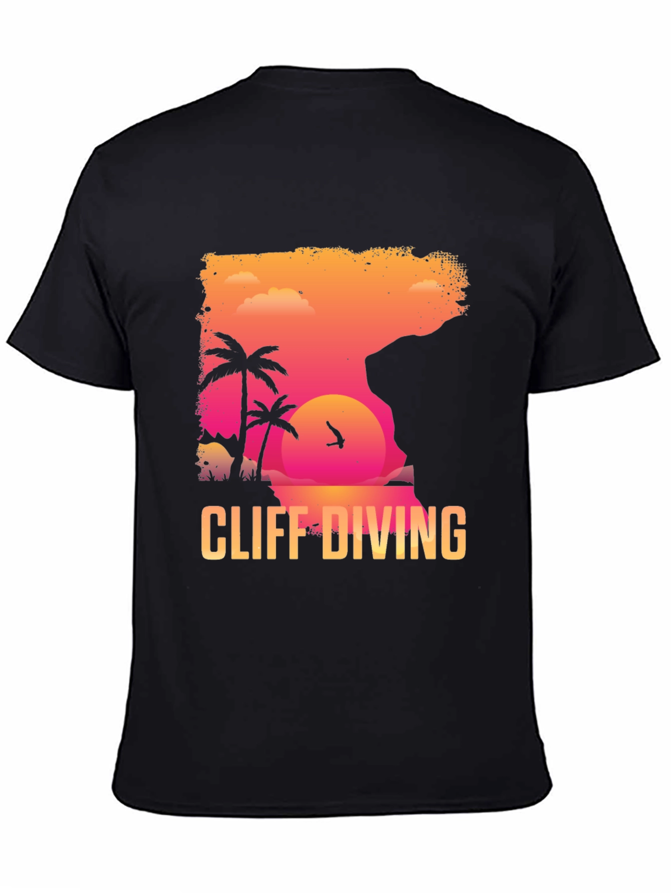 Cliff Diving Graphic T-Shirt - Summer Adventure Tee