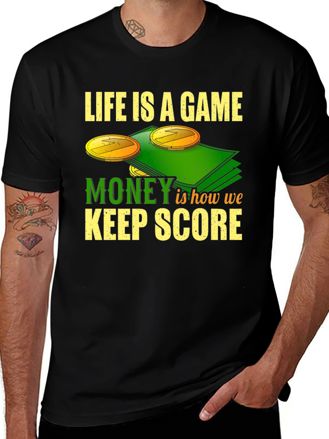 Life is a Game Money T-Shirt