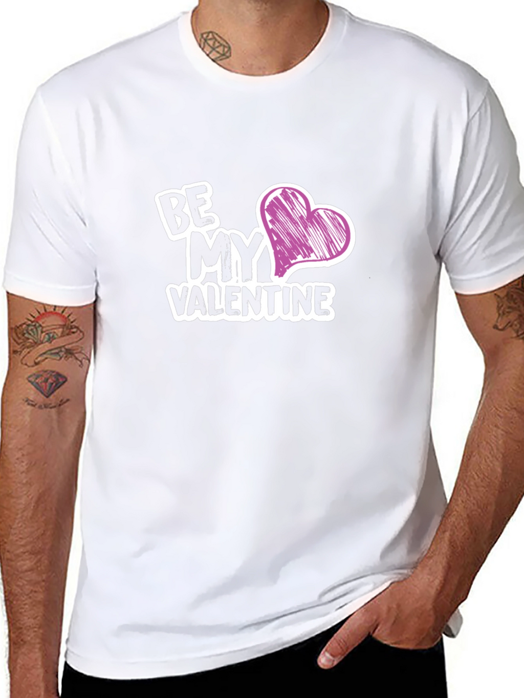 Be My Valentine Graphic Tee - Black