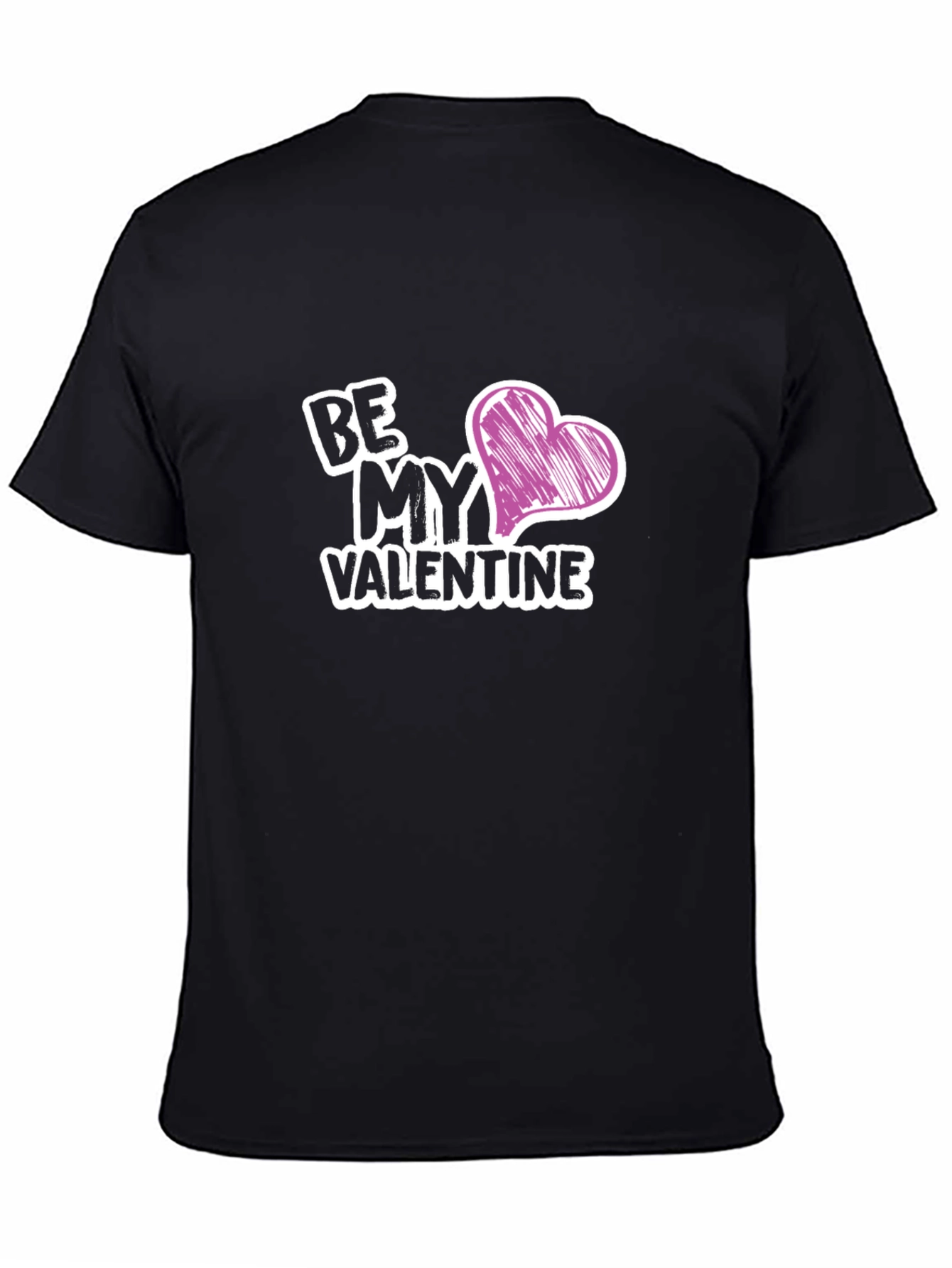 Be My Valentine Graphic Tee - Black