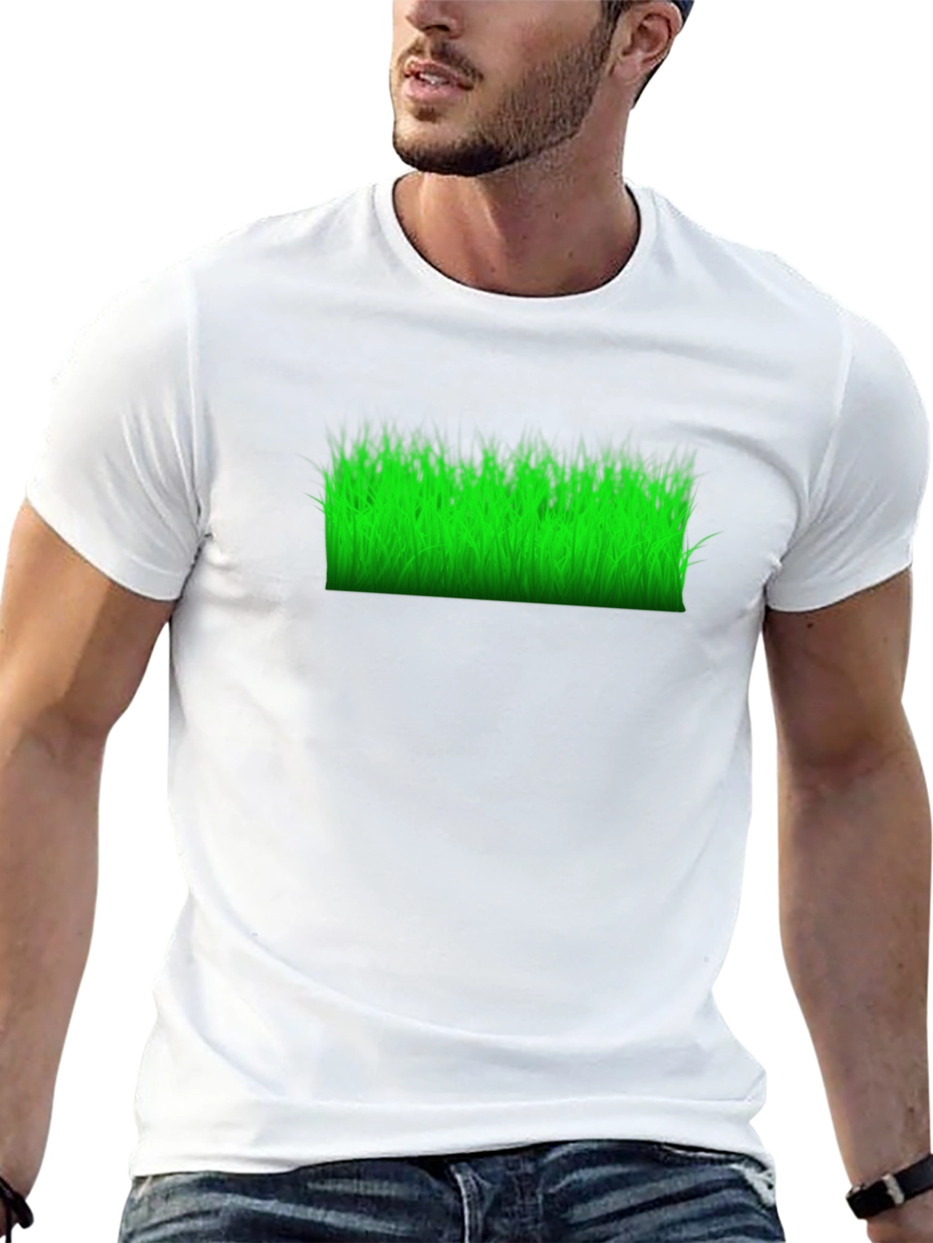 Grass Graphic T-Shirt - Black