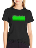 Grass Graphic T-Shirt - Black