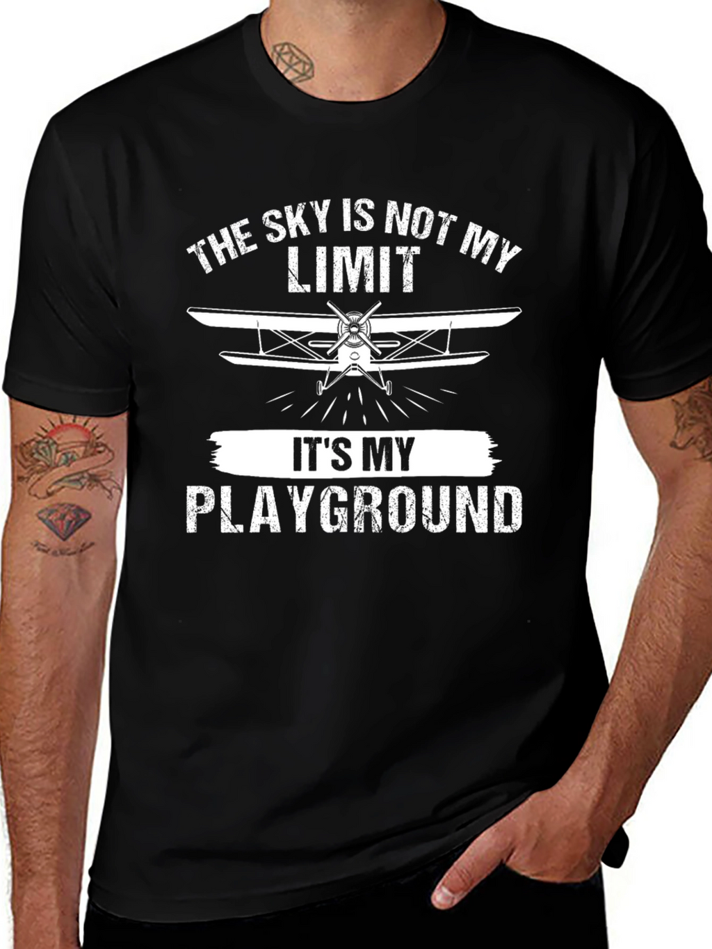 Skys Not My Limit T-Shirt - Aviation Pilot Tee