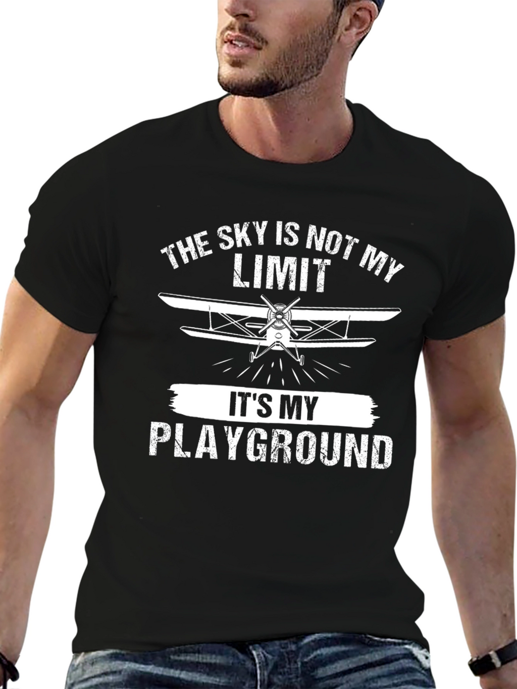 Skys Not My Limit T-Shirt - Aviation Pilot Tee