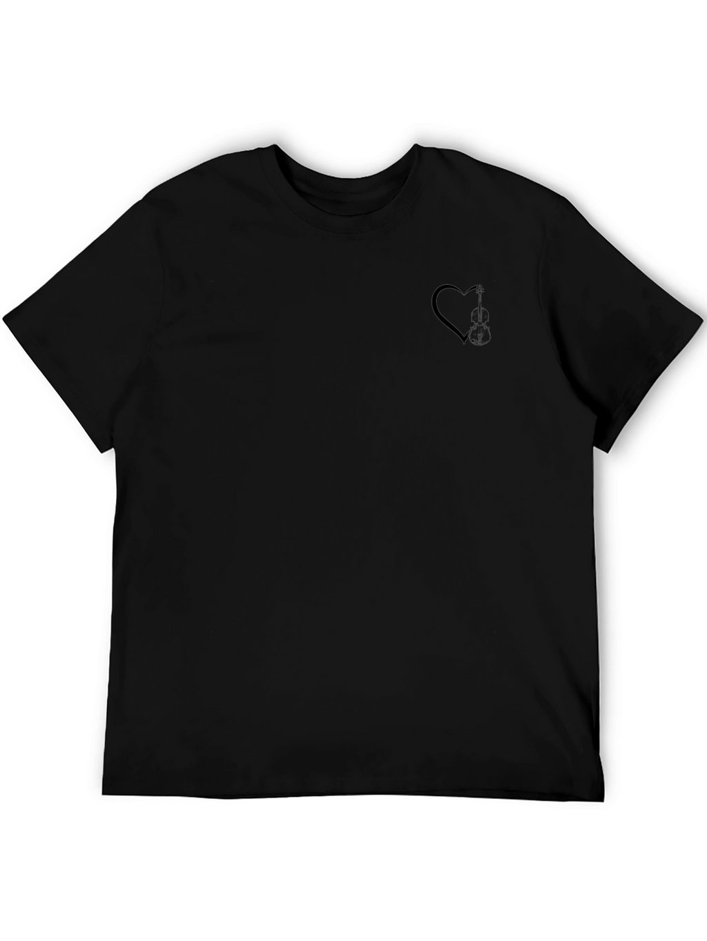 Black Heart Graphic Tee - Modern Casual Style