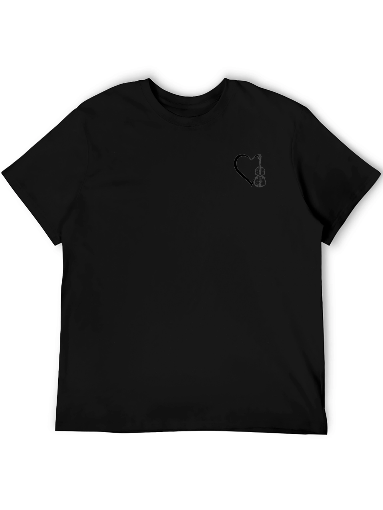 Black Heart Graphic Tee - Modern Casual Style