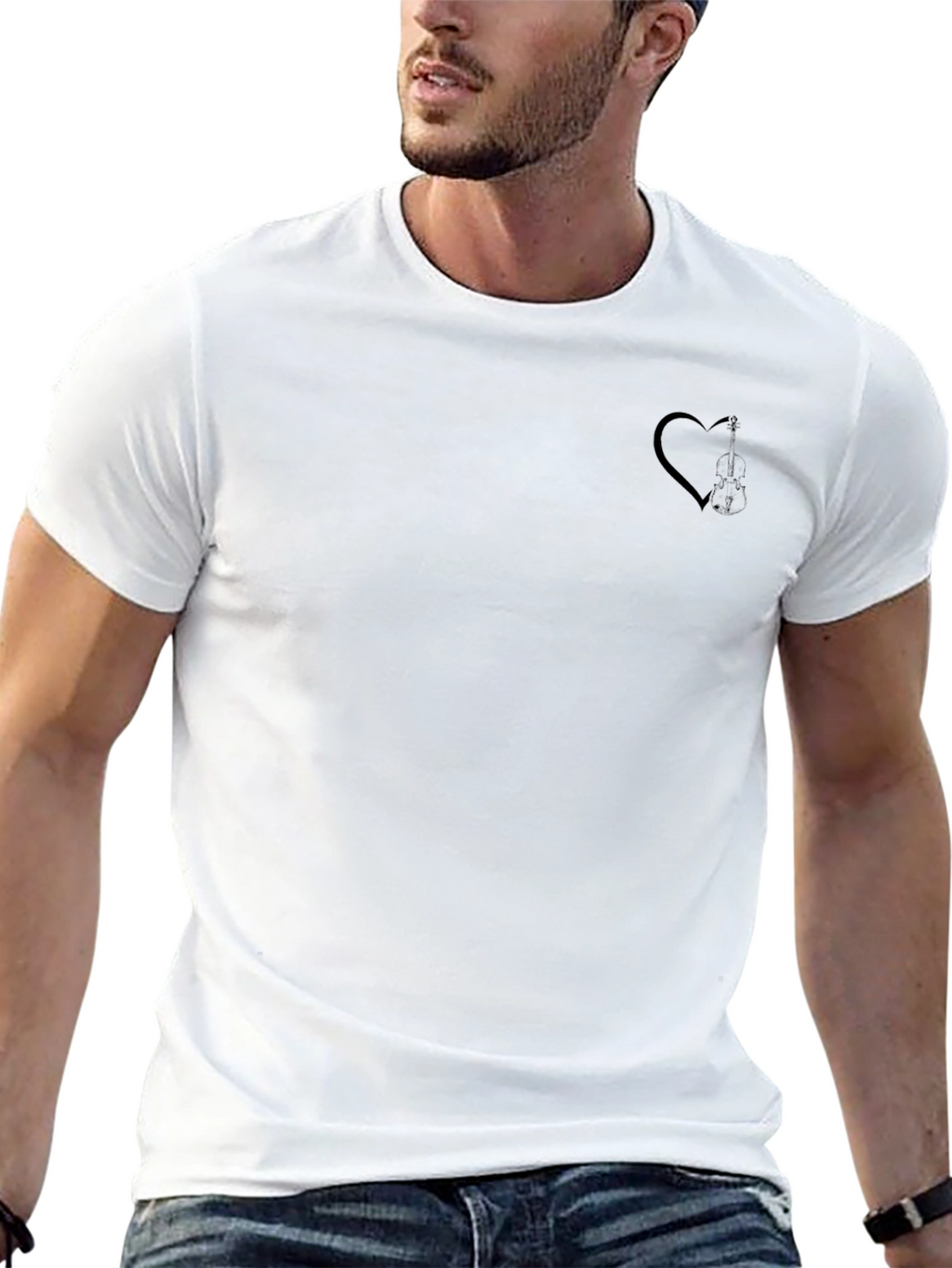 Black Heart Graphic Tee - Modern Casual Style